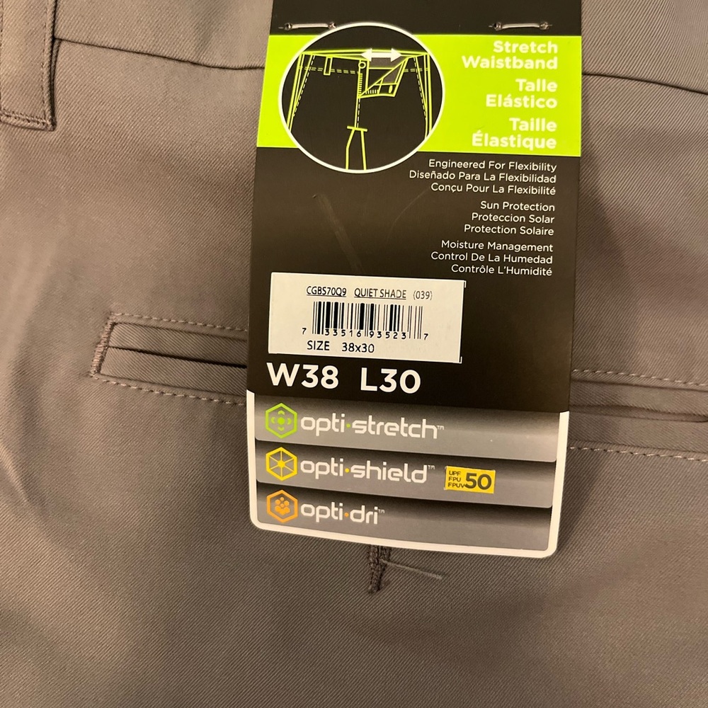 Gray Stretch Waistband Pants W38 L30